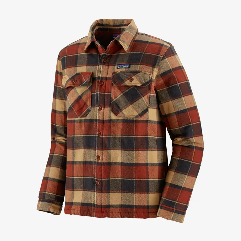 Patagonia Mens Fjord Flannel Jacket - Burnished Red
